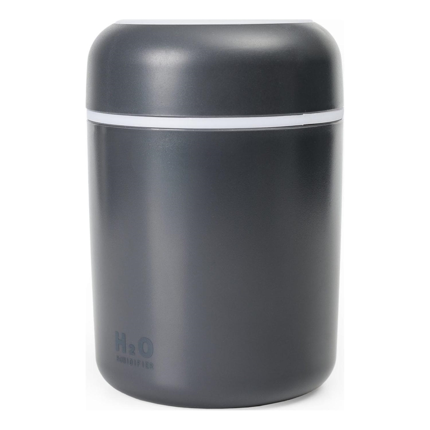 LED RGB Ultrasoon aroma diffuser en luchtbevochtiger LED/2W 300ml zwart