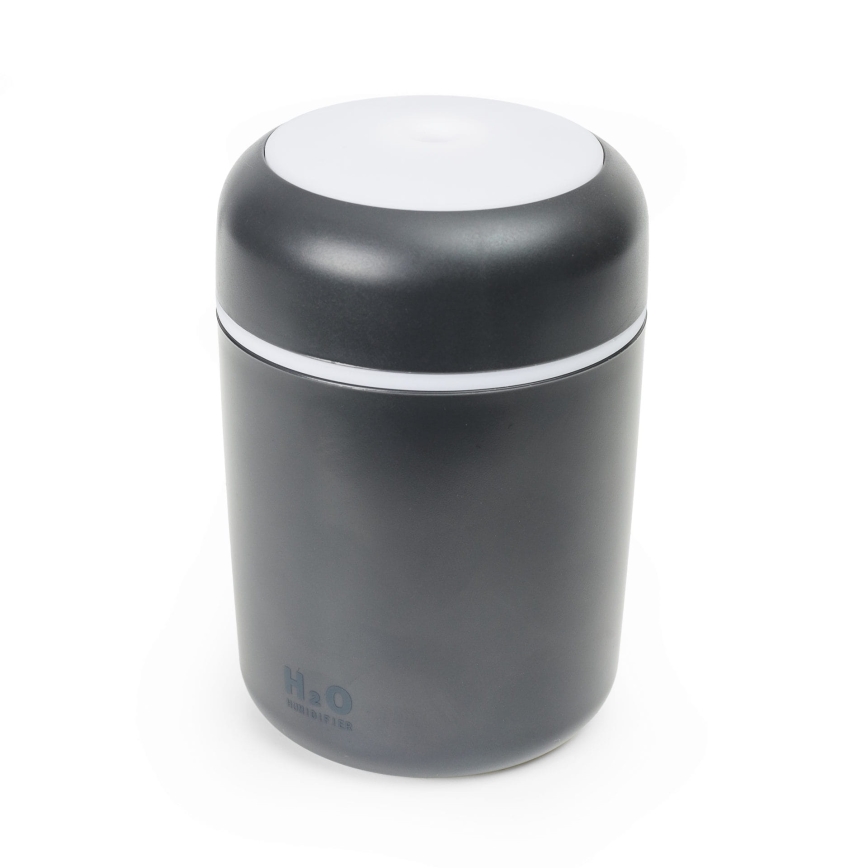 LED RGB Ultrasoon aroma diffuser en luchtbevochtiger LED/2W 300ml zwart