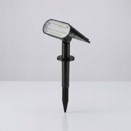 LED RGB zonnelamp 2-in-1 LED/3,7V 1200 mAh IP54 zwart