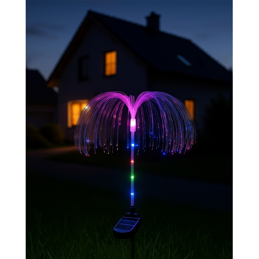 LED RGB zonnelamp LED/1,2V 300 mAh IP44 zwart