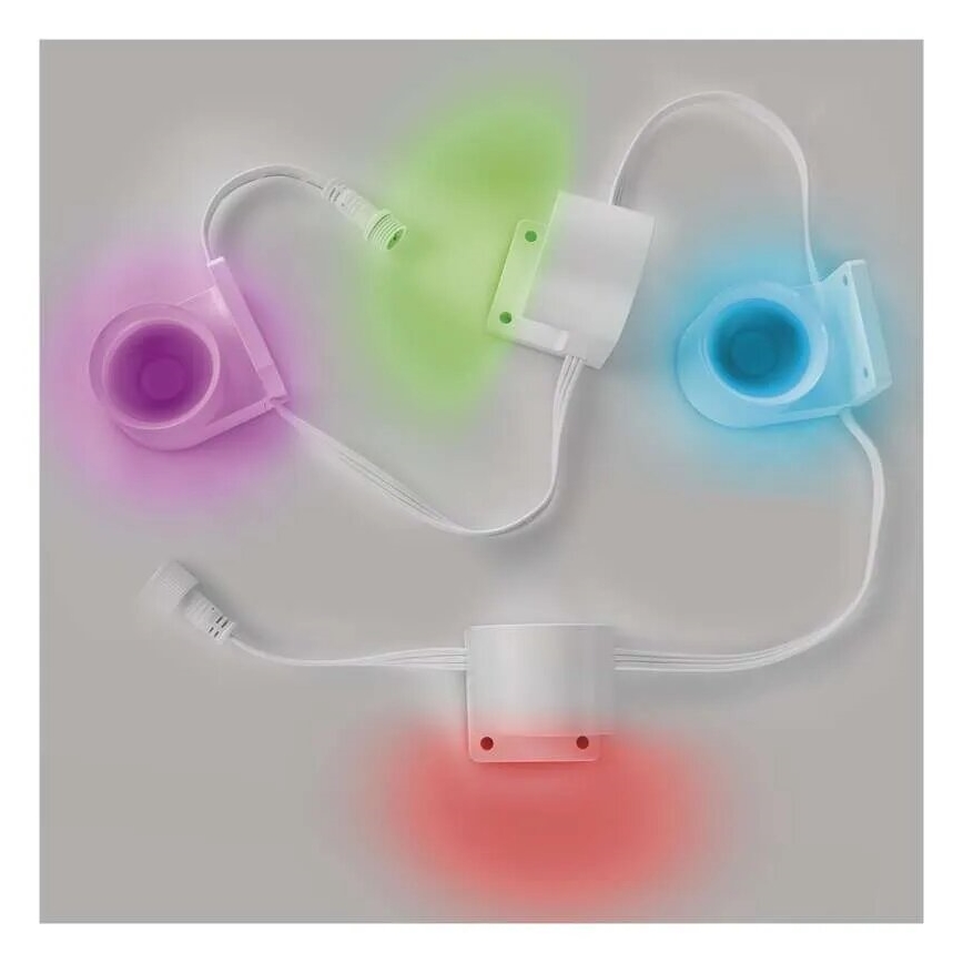 LED RGBIC+CCT Decoratieve ketting met spotverlichting GoSmart - verlenging 4xLED/7W/230V 85 cm Wi-Fi Tuya