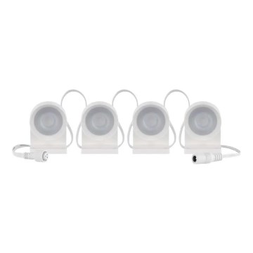 LED RGBIC+CCT Decoratieve ketting met spotverlichting GoSmart - verlenging 4xLED/7W/230V 85 cm Wi-Fi Tuya