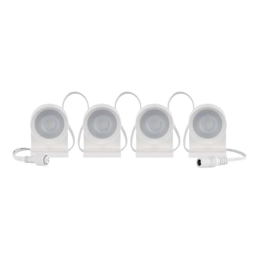 LED RGBIC+CCT Decoratieve lichtslinger met spotverlichting GoSmart - uitbreiding 4xLED/7W/230V 85 cm Wi-Fi Tuya