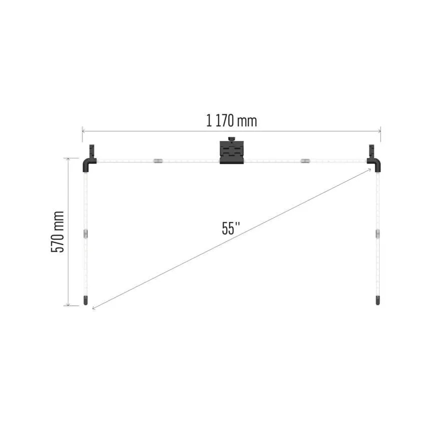 LED RGBIC Dimbare strip voor TV GoSmart LED/24W/230V 55“