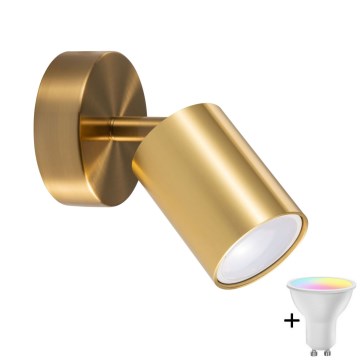 LED RGBW Applique murale spot dimmable GOLDI 1xGU10/6,5W/230V 2700-6500K Wi-Fi dorée