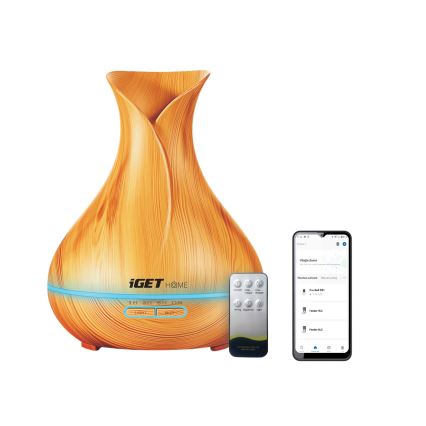 LED RGBW Aromaverspreider en luchtbevochtiger LED/230V 500 ml Wi-Fi + afstandsbediening