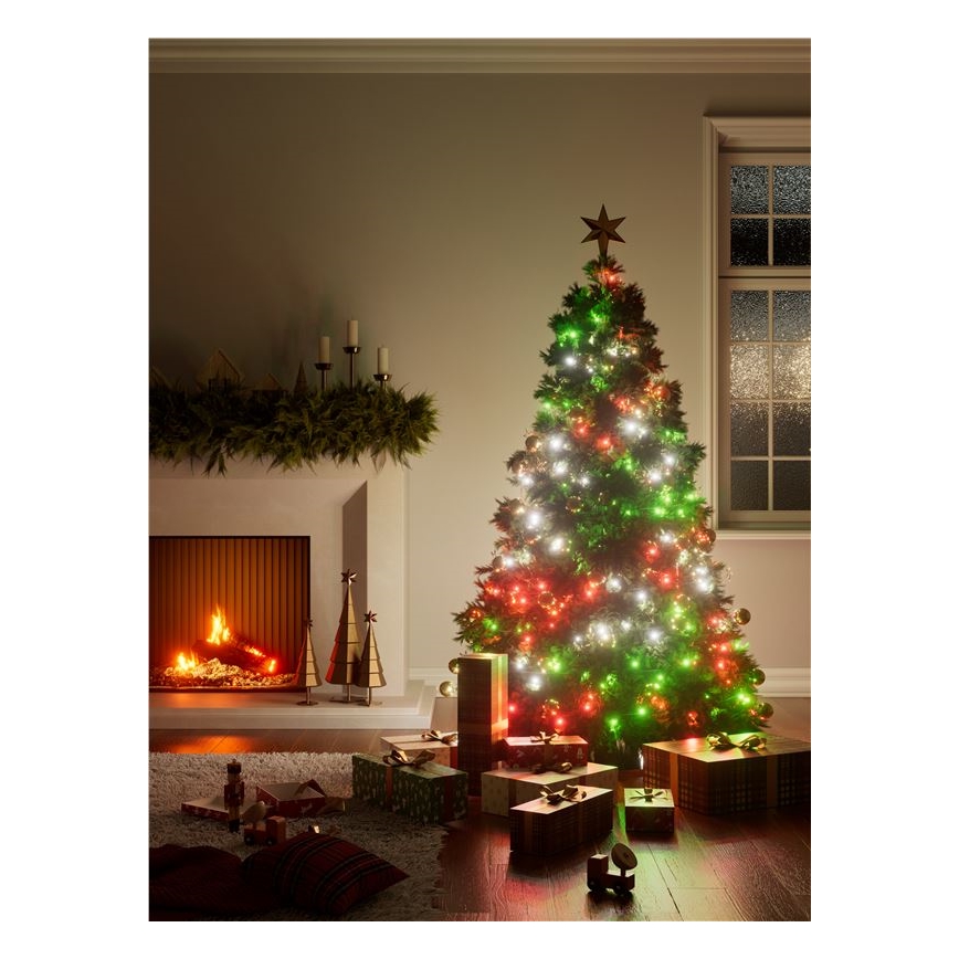 Nanoleaf - LED RGBW Buiten Kerst lichtsnoer ESSENTIALS 250xLED 2x10m 2700-6500K Wi-Fi IP44