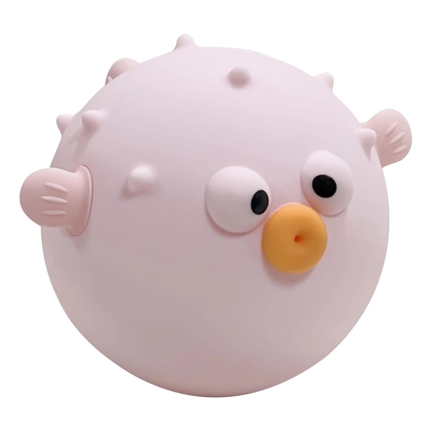 LED RGBW Dimbaar kinder aanraken lamp HELA LED/1W/5V USB 1200 mAh vis roze