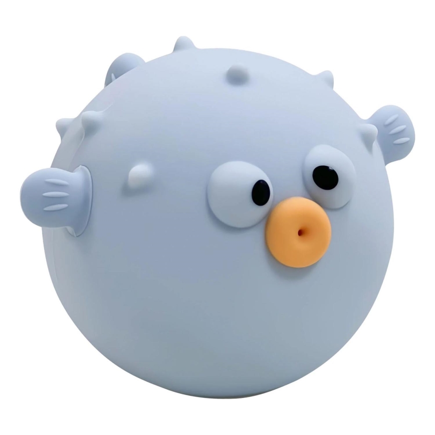 LED RGBW Dimbaar kinder aanraken lamp HELI LED/1W/5V USB 1200 mAh vis blauw
