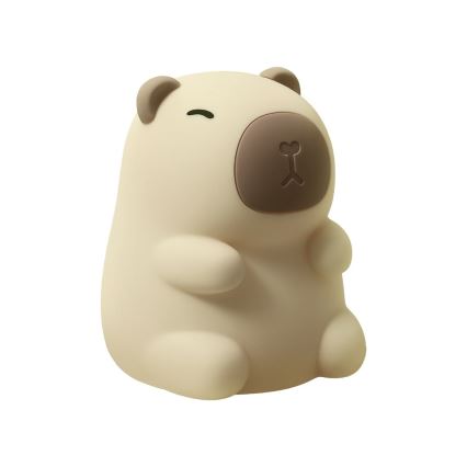 LED RGBW dimbaar oplaadbaar nachtlampje met aanraakbediening voor kinderen KAPYBARA LED/0,45W/5V 800 mAh