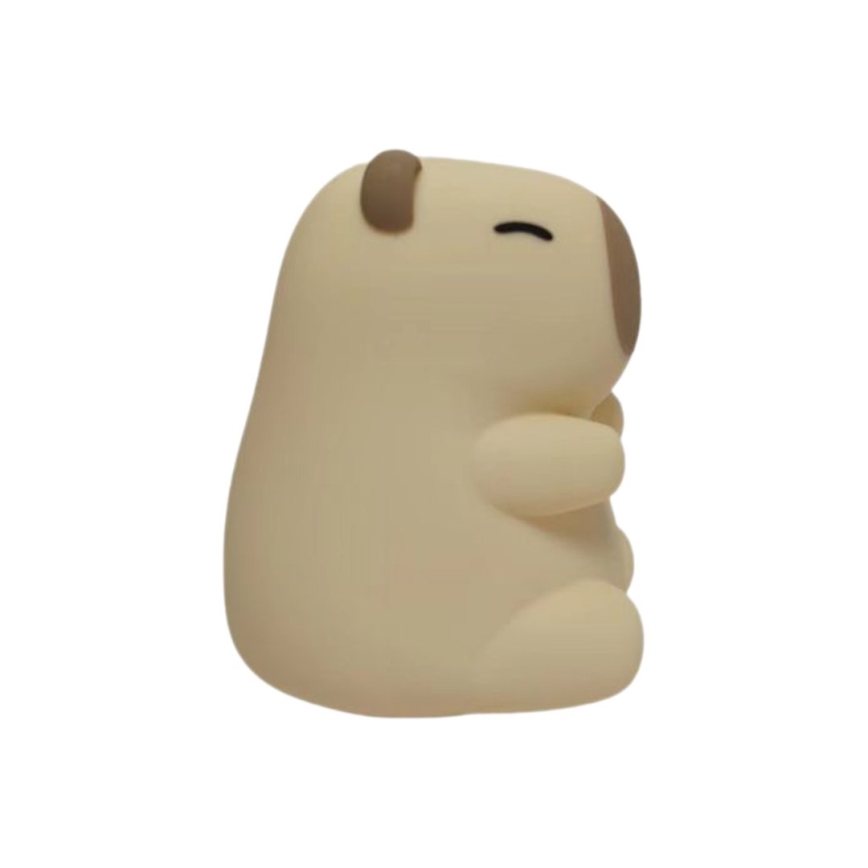 LED RGBW dimbaar oplaadbaar nachtlampje met aanraakbediening voor kinderen KAPYBARA LED/0,45W/5V 800 mAh