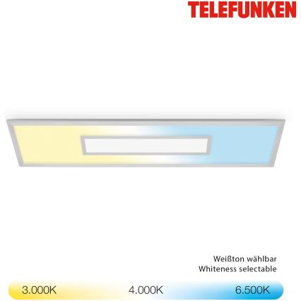 LED RGBW dimbaar paneel LED/20W/230V 3000-6500K 25x100 cm zilver + afstandsbediening