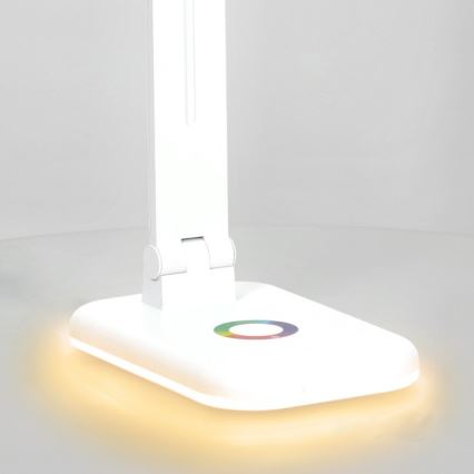 LED RGBW Dimbaar tafellamp NOBLITE LED/7W/5V 3000/4000/6500K wit