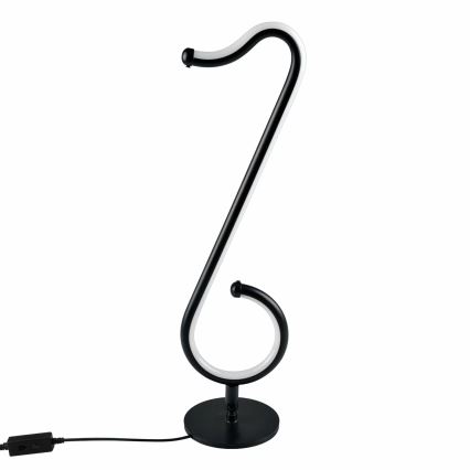 LED RGBW Dimbaar tafellamp NUTKA LED/15W/5V zwart + afstandsbediening