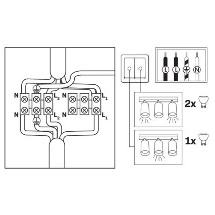 LED RGBW dimbare badkamerspot TURYN 3xGU10/6,5W/230V 2700-6500K Wi-Fi IP44 wit