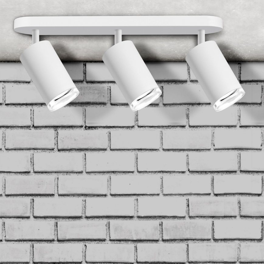 LED RGBW dimbare badkamerspot TURYN 3xGU10/6W/230V 3000K Wi-Fi IP44 wit