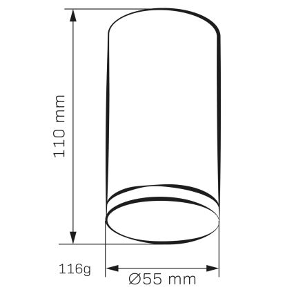 LED RGBW dimbare badkamerspot TURYN 1xGU10/4,8W/230V 3000K IP44 zwart + afstandsbediening