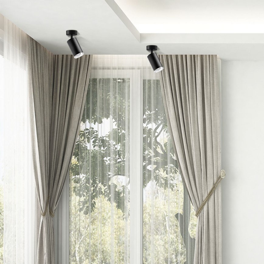 LED RGBW dimbare badkamerspot TURYN 1xGU10/6,5W/230V 2700-6500K Wi-Fi IP44 zwart