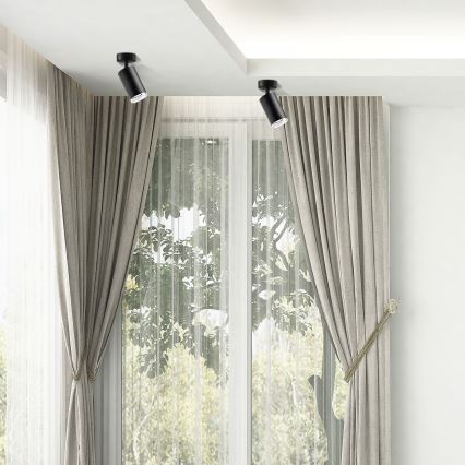 LED RGBW dimbare badkamerspot TURYN 1xGU10/6W/230V 3000K Wi-Fi IP44 zwart