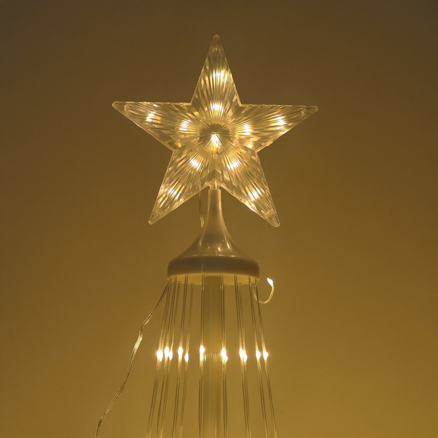 Dimbare RGBW LED kerstdecoratie voor buiten LED/4W/230V 180 cm IP44 kerstboom + afstandsbediening