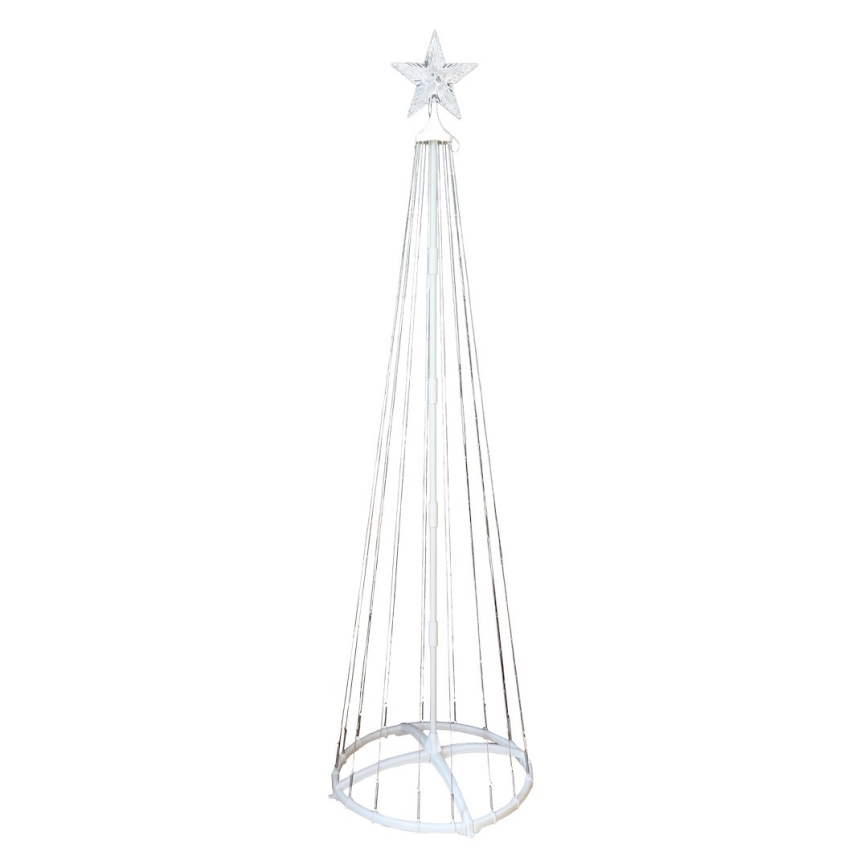 Dimbare RGBW LED kerstdecoratie voor buiten LED/4W/230V 180 cm IP44 kerstboom + afstandsbediening