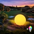 LED RGBW dimbare buitenlamp GLOBO 1xE27/9W/230V 2700-6500K Ø 30 cm IP44 Wi-Fi