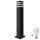 LED RGBW dimbare buitenlamp TEKSAS 1xE27/12W/230V 2700-6500K Wi-Fi 74 cm IP44 antraciet