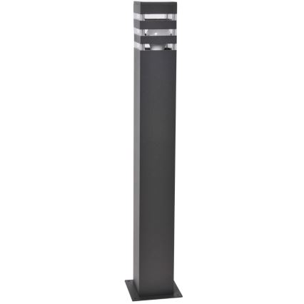 LED RGBW dimbare buitenlamp TEKSAS 1xE27/12W/230V 2700-6500K Wi-Fi 74 cm IP44 antraciet
