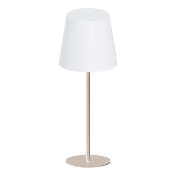 LED RGBW Dimbare buitentafellamp met aanraakbediening LUCIA LED/2W/5V 1800/2700/6500K 3600 mAh IP44 beige