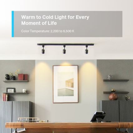 LED RGBW dimbare GU10-lamp 3,7W/230V 2200-6500K Wi-Fi - TP-Link