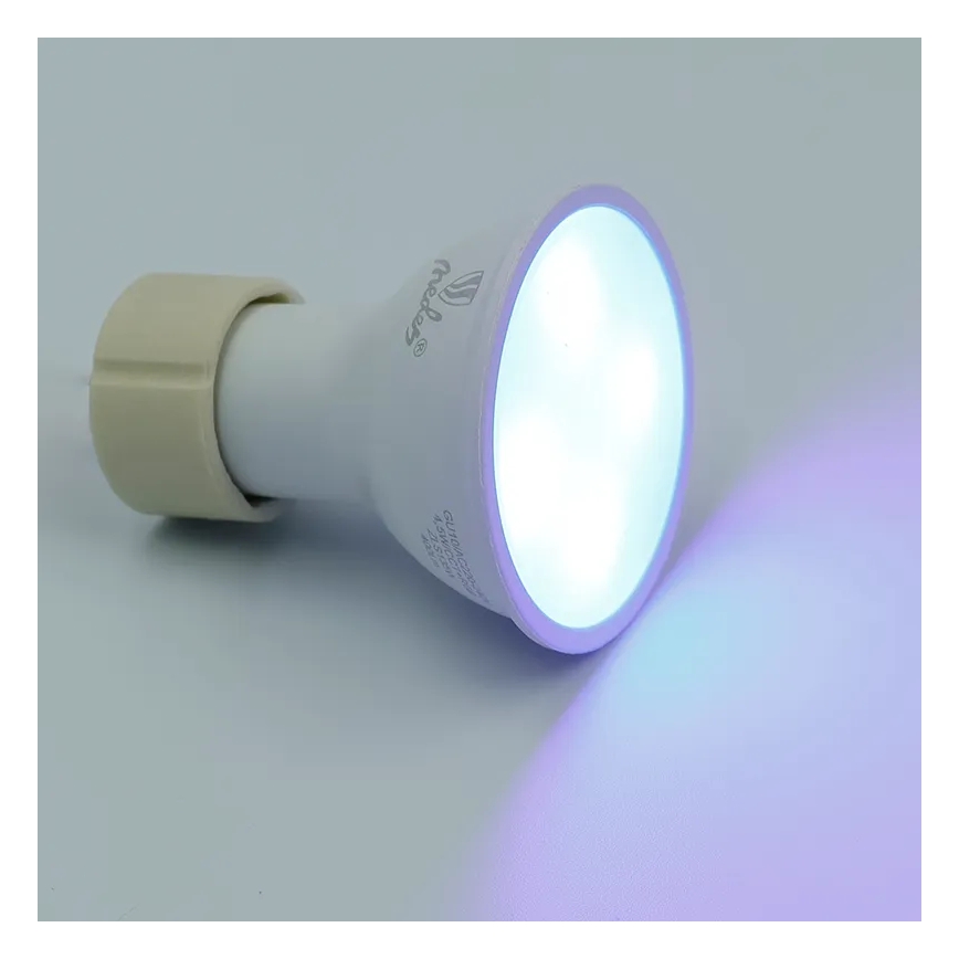 LED RGBW Dimbare lamp GU10/4,5W/230V 2700-6500K Wi-Fi Tuya