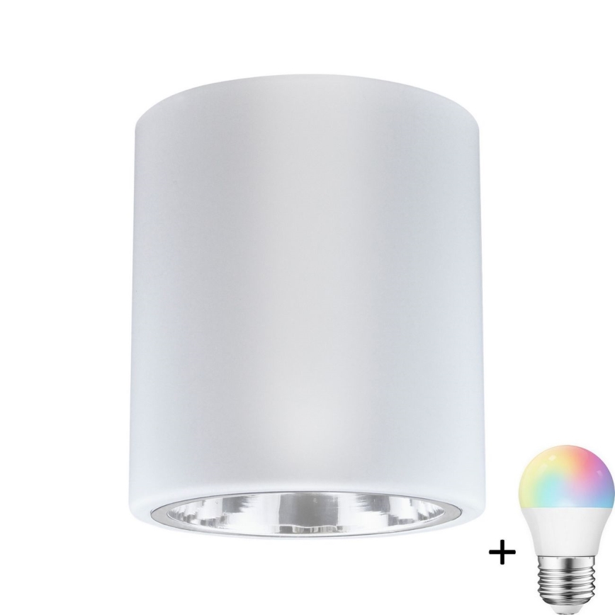 LED RGBW dimbare inbouwspot JUPITER 1xE27/6,5W/230V 2700-6500K Wi-Fi 13 cm wit