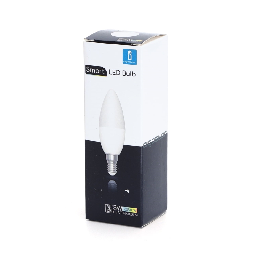 LED RGBW dimbare lamp C37 E14/5W/230V 3000-6500K Wi-Fi - Aigostar