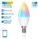 LED RGBW dimbare lamp C37 E14/6,5W/230V 2700-6500K Wi-Fi - Aigostar