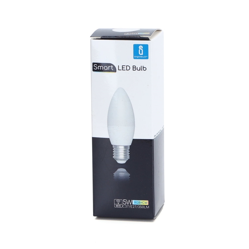 LED RGBW dimbare lamp C37 E27/5W/230V 3000-6500K Wi-Fi - Aigostar