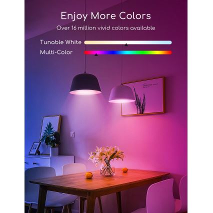 LED RGBW dimbare lamp C37 E27/7W/230V 3000-6500K Wi-Fi - Aigostar