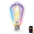 LED RGBW dimbare lamp FILAMENT ST64 E27/4,9W/230V 2700-6500K Wi-Fi - Aigostar