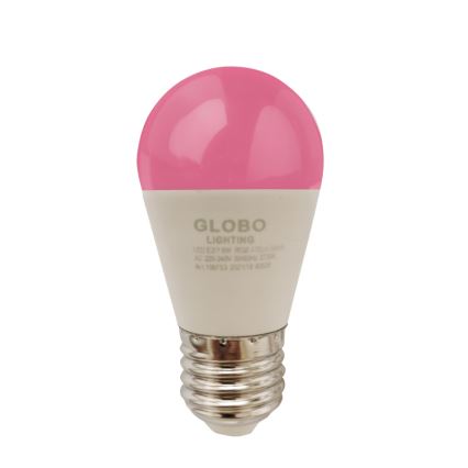 LED RGBW dimbare lamp E27/6W/230V 3000K + afstandsbediening - Globo