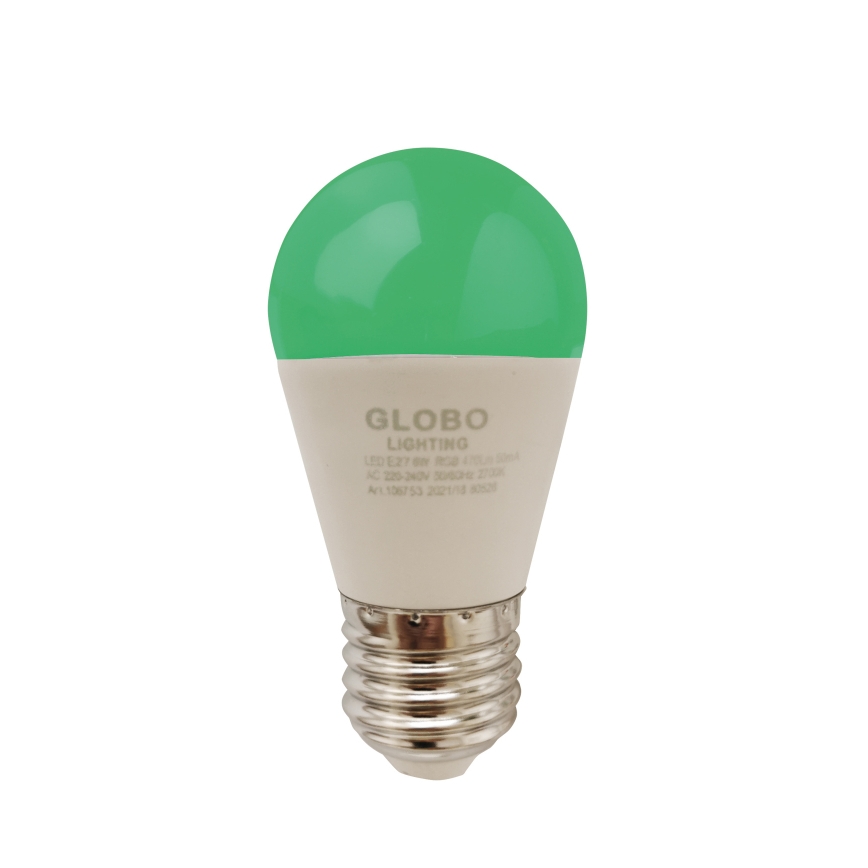 LED RGBW dimbare lamp E27/6W/230V 3000K + afstandsbediening - Globo