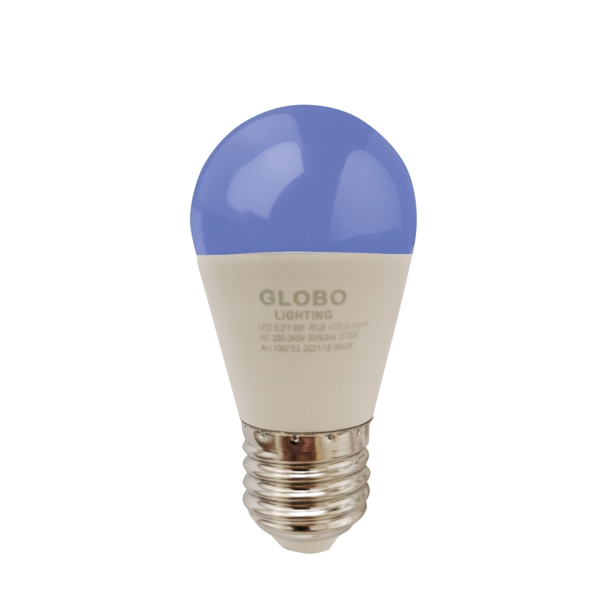 LED RGBW dimbare lamp E27/6W/230V 3000K + afstandsbediening - Globo