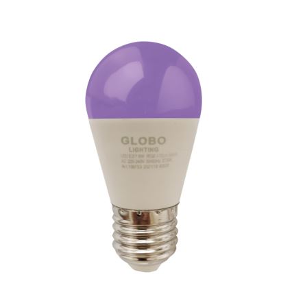 LED RGBW dimbare lamp E27/6W/230V 3000K + afstandsbediening - Globo