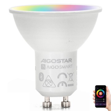 LED RGBW dimbare lamp MESH Smart GU10/6,5W/230V 2700-6500K - Aigostar