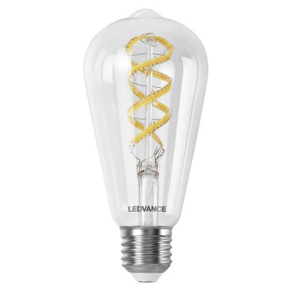 LED RGBW dimbare lamp SMART+ FILAMENT EDISON ST64 E27/4,8W/230V 2700-6500K Wi-Fi - Ledvance