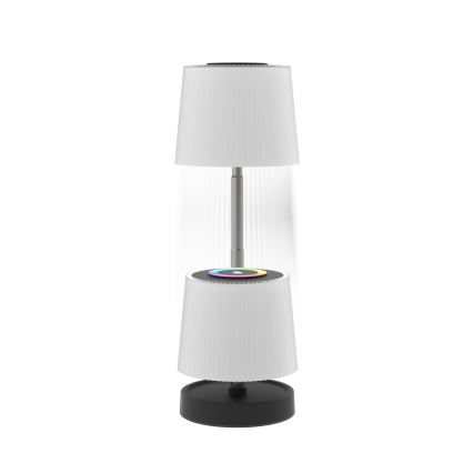 LED RGBW dimbare oplaadbare buitentafellamp LED/2W/5V IP44 1200 mAh grijs