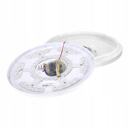 RGBW-dimbare LED-plafondlamp met ingebouwde speaker, 60 W, 230 V, 3000–6000 K, Ø 40 cm, wit + afstandsbediening