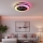 LED RGBW dimbare plafondlamp met ventilator VENTELUX LED/48W/230V 3000/4000/6500K Ø 48,5 cm zwart + afstandsbediening