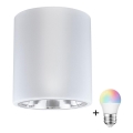 LED RGBW dimbare spot JUPITER 1xE27/6,5W/230V 2700-6500K Wi-Fi Ø 13 cm wit