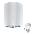 LED RGBW dimbare spot JUPITER 1xE27/6,5W/230V 2700-6500K Wi-Fi Ø 9,8 cm wit