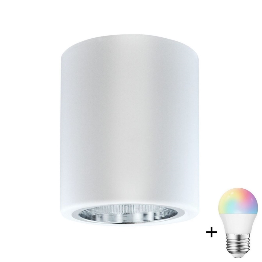 LED RGBW dimbare spot JUPITER 1xE27/6,5W/230V 2700-6500K Wi-Fi Ø 9,8 cm wit