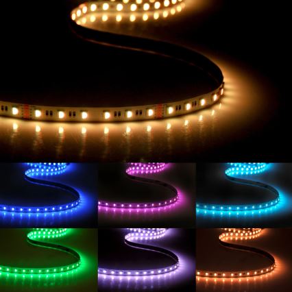 LED RGBW dimbare strip 3m LED/22W/24/230V + afstandsbediening